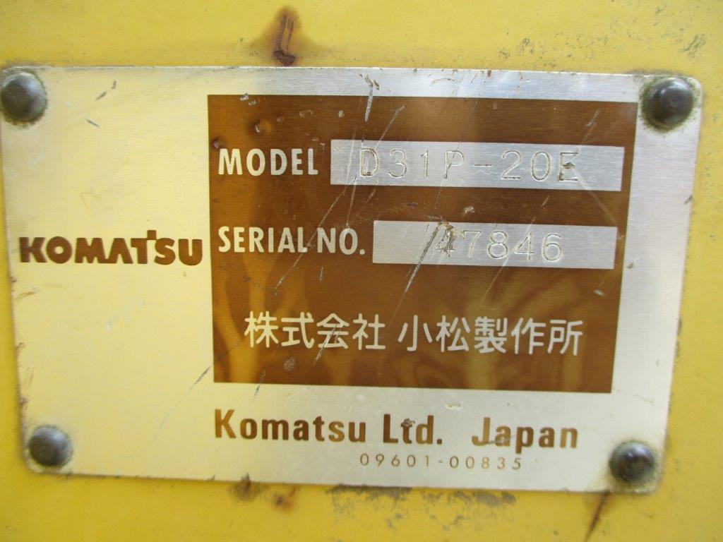 ALAT BERAT KOMATSU D31P-20E